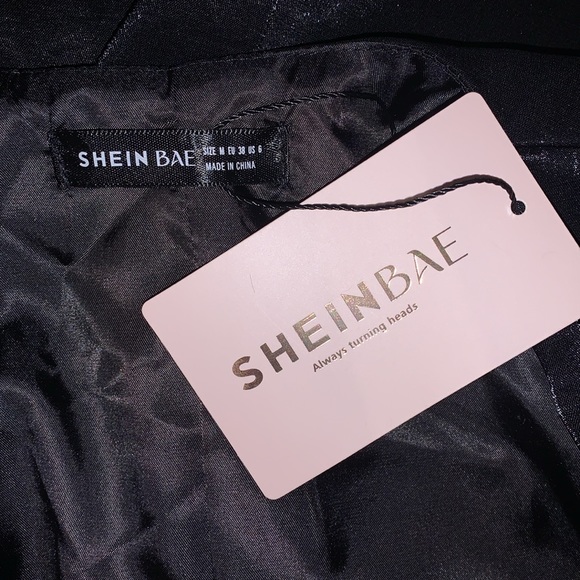 NWT SHEIN Frenchy Pearls Beaded Open Front Blazer - Picture 14 of 16